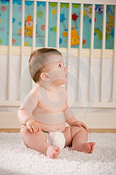 Baby in diaper