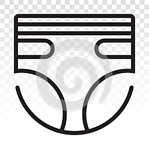 Baby diapers / adult diaper / nappy flat icon for apps and websites