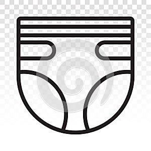 Baby diapers / adult diaper / nappy flat icon for apps and websites