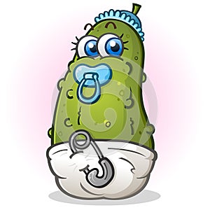 Baby Dill Pickle Cartoon Character