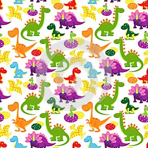 Baby dinosaurs pattern