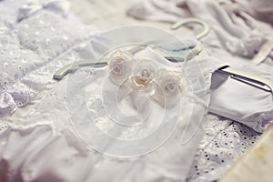 Baby dress and bonnet