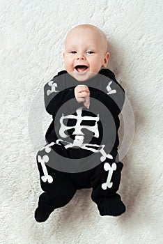 Baby dressed skeleton