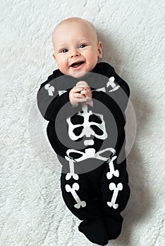 Baby dressed skeleton