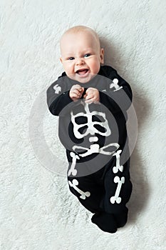 Baby dressed skeleton