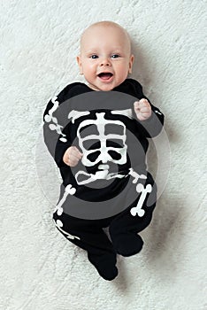 Baby dressed skeleton