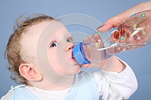 Baby drink water