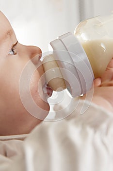 Baby drinking milk