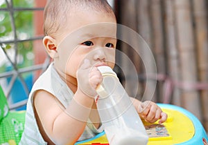 Baby drinking milk