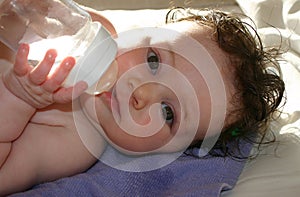 Baby Drinking Water photo