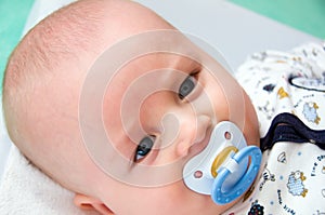 Baby with dummy - pacifier