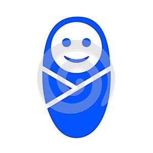 Baby face icon symbol sign - vector