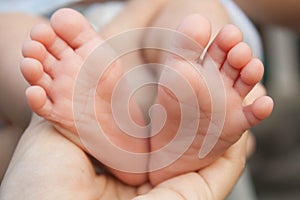 The baby feet