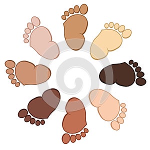 Baby feet collection
