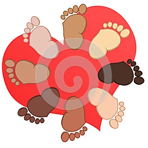 Baby feet collection