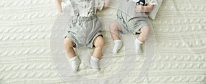 Baby feet. Happy Family concept. Beautiful conceptual image of Maternity