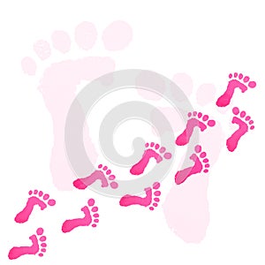 Baby feet print