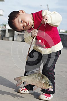 Baby fishing