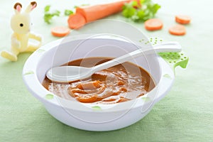 Baby food: carrot puree