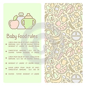 Baby food rules booklet