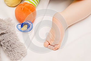 Baby foot close-up