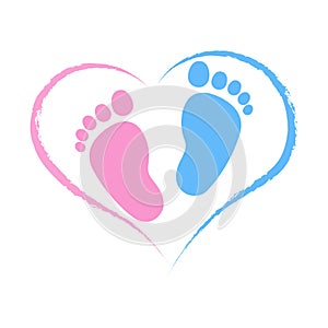 Baby foot print