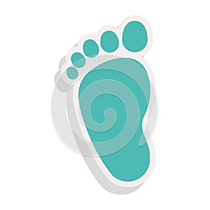 Baby footprint icon