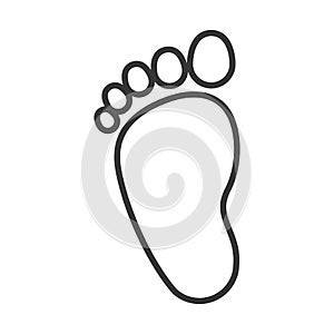 Baby footprint icon