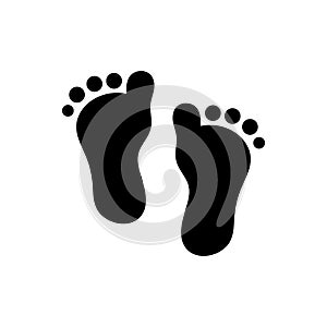 Baby footprint icon