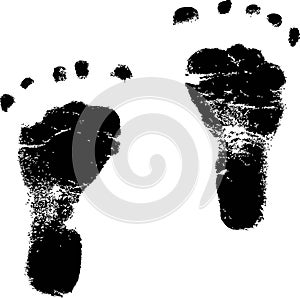 Baby footprints photo