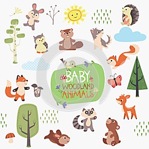 Baby Forest Animals Design Set