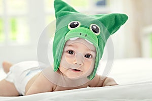 Baby with funny cap