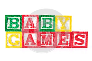 Baby Games - Alphabet Baby Blocks on white