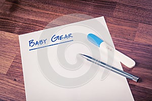 Baby gear notes