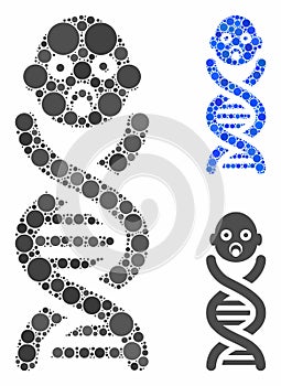 Baby genes Composition Icon of Circles