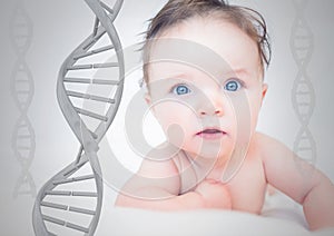 Baby with genetic DNA