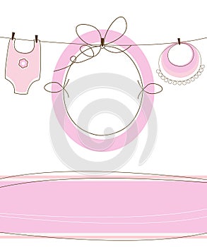 Baby girl arrival design