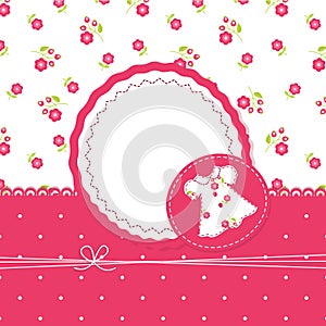 Baby girl background with dress