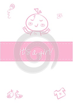 Baby girl - Birth Announcement