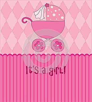 Baby girl card