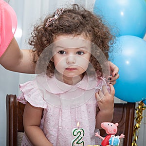 Baby girl celebrates birthday