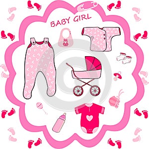 Baby girl collection,baby shower