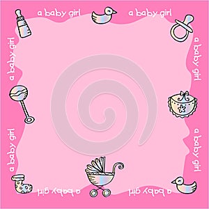 Baby girl elements photo