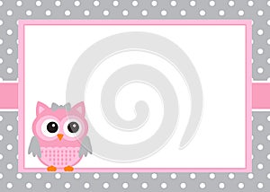 Baby Girl Invitation Card