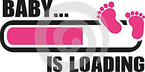 Baby girl is Loading with download bar