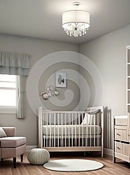 Baby girl room design by Justina Blakeney