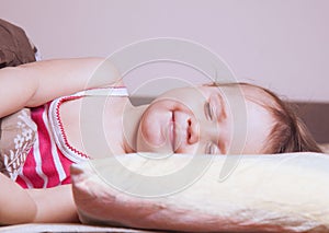 Baby girl sleeping sweet dream Sleep, health treatment