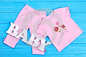 Baby-girl summer cotton garment.