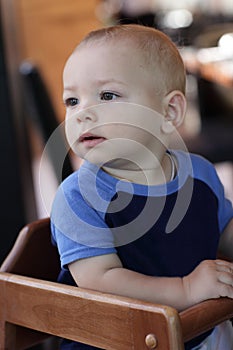 Baby in highchair