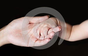 Baby,Human Hand,Mother touching